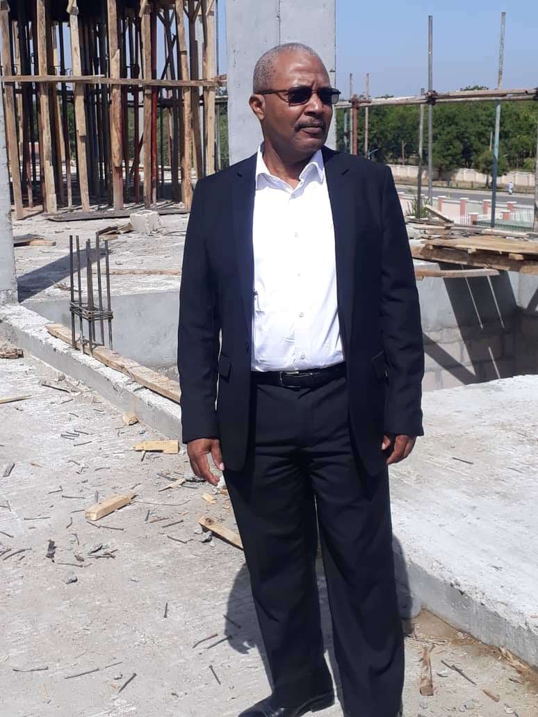 Inspecting a project in Nigeria
