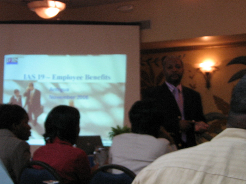 IAS 19 presentation for the Institute of Chartered Accountants in in Antigua